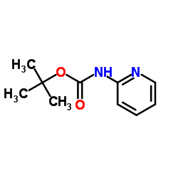 2-(叔丁氧羰基氨基)吡啶结构式
