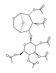 2,3,2',3',4',6'-Hexa-O-acetyl-1,6-anhydro-b-D-cellobiose Structure