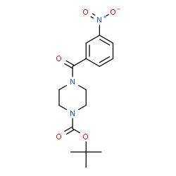 TERT-BUTYL 4-(3-NITROBENZOYL)TETRAHYDRO-1(2H)-PYRAZINECARBOXYLATE Structure