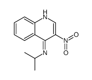 3-nitro-N-propan-2-ylquinolin-4-amine结构式
