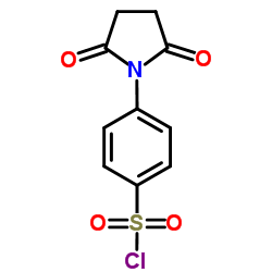 4-(2,5-二氧代吡咯烷-1-基)苯磺酰氯结构式