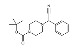 4-(氰基(苯基)甲基)哌嗪-1-羧酸叔丁酯结构式