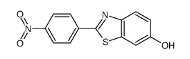 2-(4-nitrophenyl)-1,3-benzothiazol-6-ol结构式
