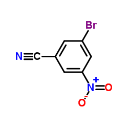 3-溴-5-硝基苯腈结构式