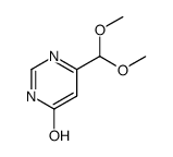 6-dimethoxymethyl-pyrimidin-4-ol结构式