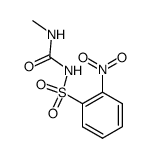 N-methyl-N'-(2-nitro-benzenesulfonyl)-urea结构式