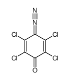 2,3,5,6-tetrachloro-4-diazocyclohexa-2,5-dien-1-one Structure