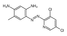 4-[(3,5-dichloropyridin-2-yl)diazenyl]-6-methylbenzene-1,3-diamine Structure