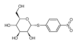 4'-Nitrophenyl-α-D-thio-mannopyranosid结构式