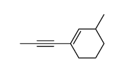 Cyclohexene, 3-methyl-1-(1-propynyl)- (9CI) Structure