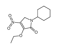4-Nitro-1-cyclohexyl-3-ethoxy-1,5-dihydro-2H-pyrrol-2-one Structure