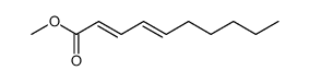 2,4-Decadienoic acid methyl ester Structure