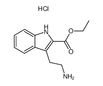 3-(2-aminoethyl)-1H-indole-2-carboxylic acid ethyl ester hydrochloride Structure