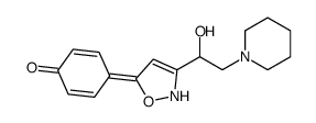 4-[3-(1-hydroxy-2-piperidin-1-ylethyl)-2H-1,2-oxazol-5-ylidene]cyclohexa-2,5-dien-1-one结构式