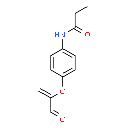 N-[4-[(1-Formylethenyl)oxy]phenyl]propionamide结构式