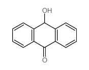 10-羥蒽酮结构式