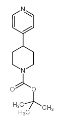 4-(4-吡啶基)-1-哌啶羧酸叔丁酯结构式
