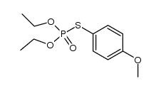 O,O-diethyl S-(p-methoxyphenyl)-phosphorothioate Structure