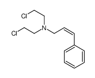 N,N-bis(2-chloroethyl)-3-phenylprop-2-en-1-amine Structure