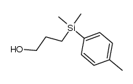 3-[dimethyl(p-methylphenyl)silyl]-1-propanol Structure
