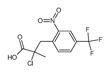 3-(2'-Nitro-4'-trifluormethyl-phenyl)-2-methyl-2-chlor-propionsaeure Structure