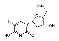 1-[(2R,4S,5R)-5-(aminomethyl)-4-hydroxyoxolan-2-yl]-5-iodopyrimidine-2,4-dione Structure