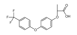 (2R)-2-[4-[4-(trifluoromethyl)phenoxy]phenoxy]propanoic acid Structure
