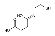 4-oxo-4-(2-sulfanylethylamino)butanoic acid结构式