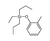 ethyl-(2-methylphenoxy)-dipropylsilane Structure