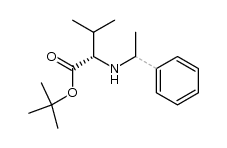 (S)-tert-butyl 3-methyl-2-((1-phenylethyl)amino)butanoate Structure
