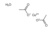 Cupric acetate monohydrate structure