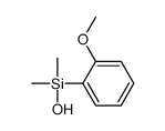 hydroxy-(2-methoxyphenyl)-dimethylsilane结构式