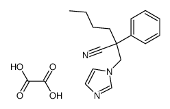 2-Imidazol-1-ylmethyl-2-phenyl-hexanenitrile; compound with oxalic acid结构式