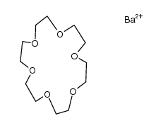 1,4,7,10,13,16-hexaoxacyclooctadecane, barium salt Structure
