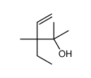 3-ethyl-2,3-dimethylpent-4-en-2-ol结构式