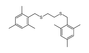 1,3,5-trimethyl-2-[2-[(2,4,6-trimethylphenyl)methylsulfanyl]ethylsulfanylmethyl]benzene结构式