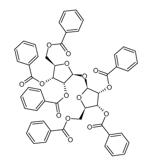 2,3,5-Tri-O-benzoyl-β-D-ribofuranosyl 2,3,5-tri-O-benzoyl-β-D-ribofuranoside Structure
