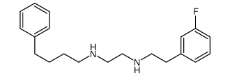 N'-[2-(3-fluorophenyl)ethyl]-N-(4-phenylbutyl)ethane-1,2-diamine结构式