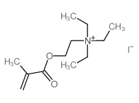 Ethanaminium,N,N,N-triethyl-2-[(2-methyl-1-oxo-2-propen-1-yl)oxy]-, iodide (1:1)结构式