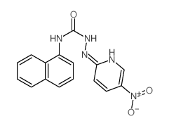 3-naphthalen-1-yl-1-[(5-nitropyridin-2-yl)amino]urea Structure