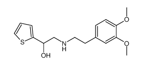 α-{[(3,4-Dimethoxyphenethyl)amino]methyl}-2-thiophenemethanol结构式