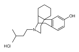 Morphinan-3-ol,17-isopentyl-,hydrochloride,(-) Structure