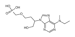 (3-{6-[ethyl(methyl)amino]-9H-purin-9-yl}-4-hydroxybutoxy)methylphosphonic acid Structure