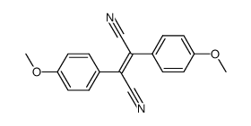 trans-1,2-Dicyano-1,2-bis(4-methoxyphenyl)ethylene Structure
