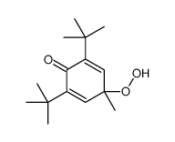 2,6-di-tert-butyl-4-hydroperoxy-4-methyl-2,5-cyclohexadienone结构式