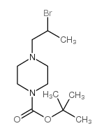 4-(2-溴丙基)-1-哌嗪羧酸,1,1-二甲基乙酯结构式