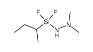 2-[Difluoro(1-methylpropyl)silyl]-1,1-dimethylhydrazine结构式