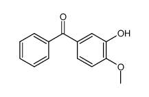 3-hydroxy-4-methoxy-benzophenone Structure