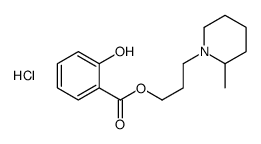 3-(2-methylpiperidin-1-yl)propyl 2-hydroxybenzoate,hydrochloride结构式