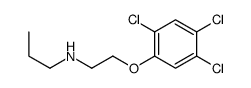N-[2-(2,4,5-trichlorophenoxy)ethyl]propan-1-amine Structure